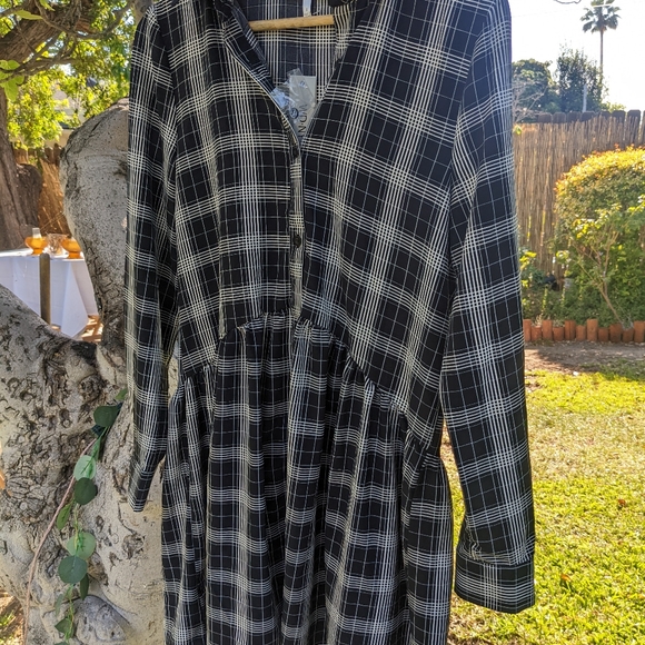 Checkered Shirt Dress in size S - Picture 1 of 5